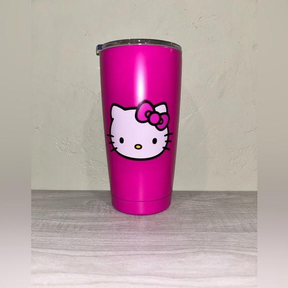Hello Kitty Other - New Sanrio Pink Hello Kitty Tumbler with lid. Classic Hello Kitty image.